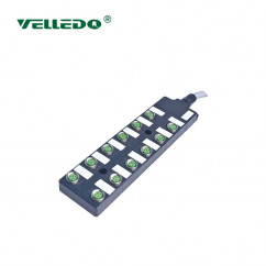 Распределительная коробка VELLEDQ M12-A3-12K4N-3.0PUR/GY